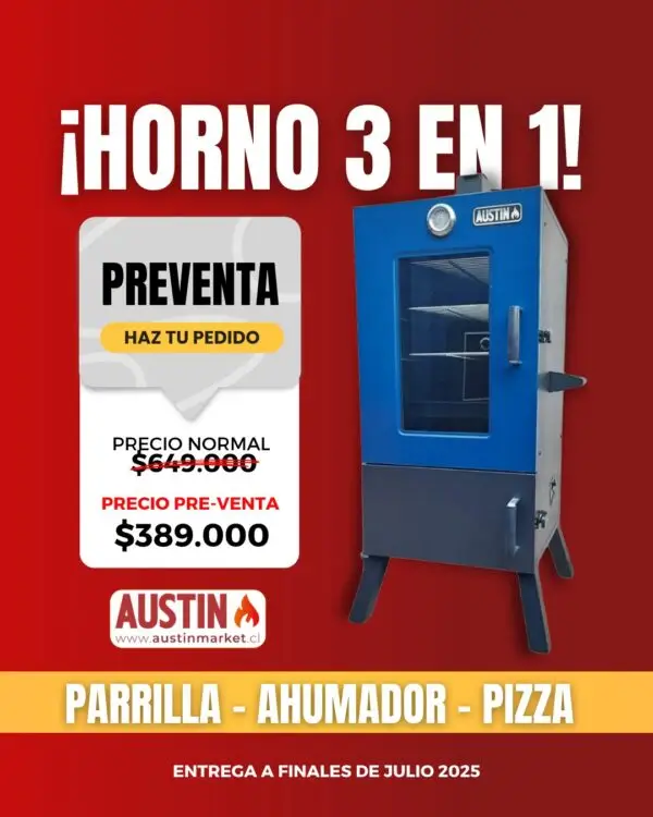 Horno Parrillero 3 en 1